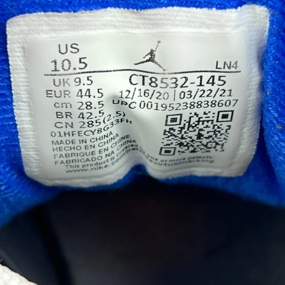 Nike Air Jordan 3 Retro Racer Blue Mens Size 10.5 Sneakers Shoes CT8532-145